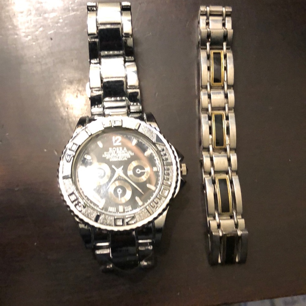 Matching watch and bracelet